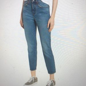 Levi’s wedgie icon fit high waist ankle jeans